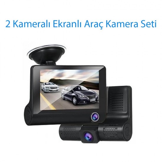 2 Kameralı Ekranlı Araç Kamera Seti